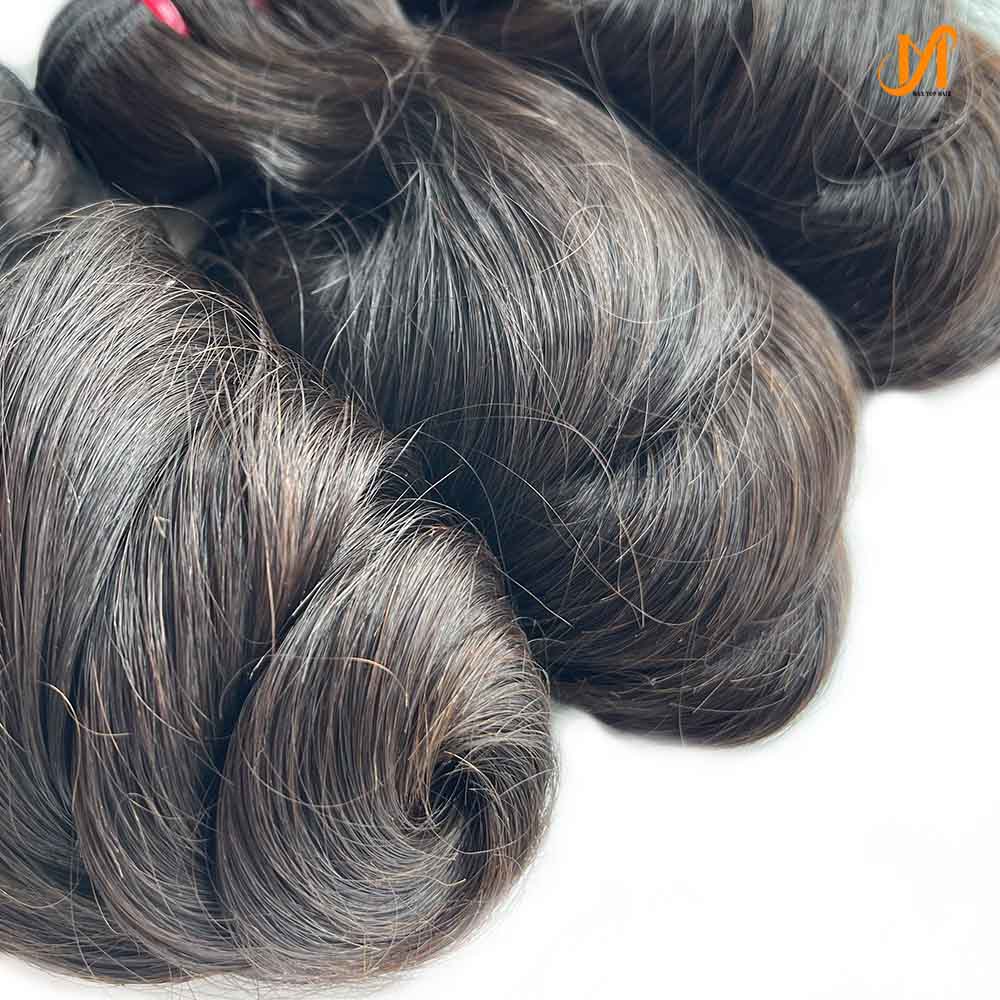 Top Mink Virgin Loose  Wave Hair 1/3/4 Bundles Deals